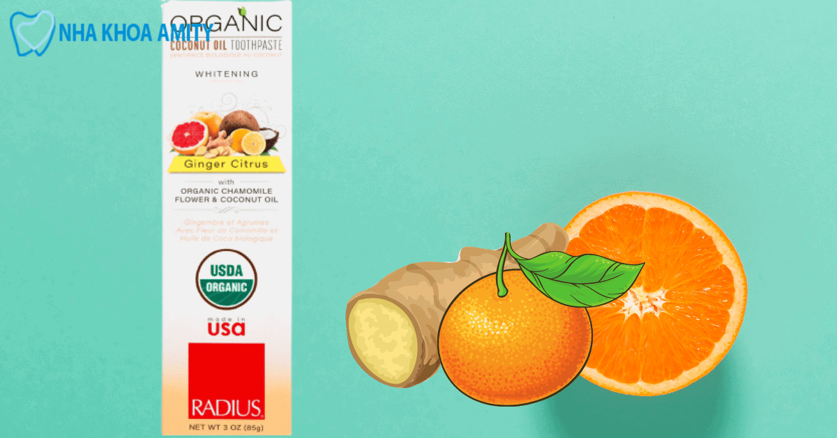 Kem Radius Hữu Cơ Vị Cam, Quýt, Gừng